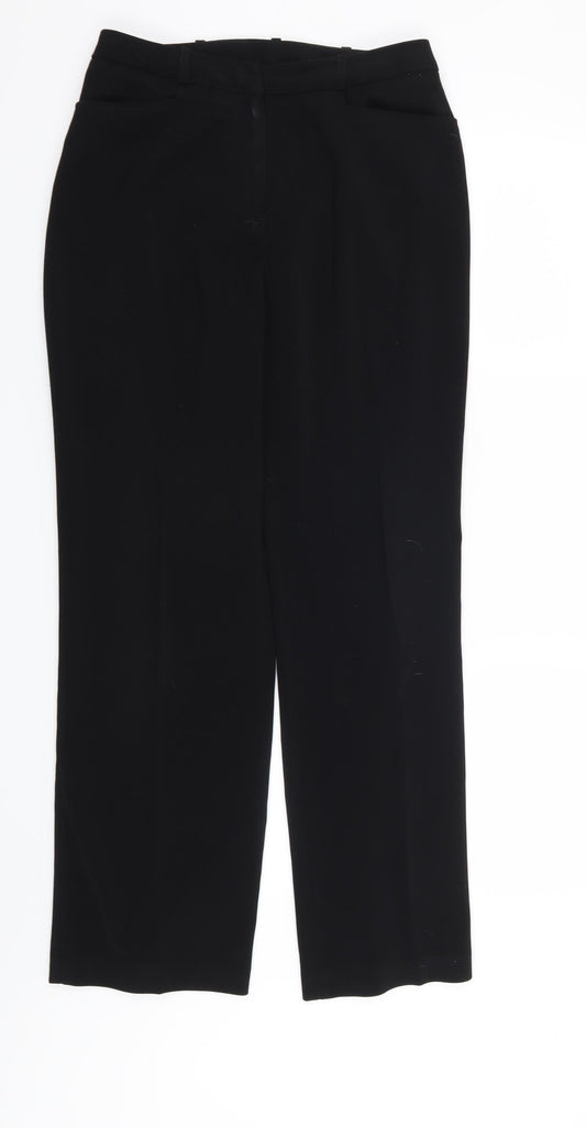 AMARANTO Womens Black   Trousers  Size 32 in L29 in