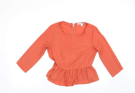 FOREVER 21 Womens Orange   Basic Blouse Size S