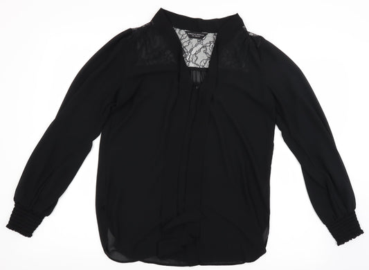 Womens UK Size 8 Dorothy Perkins Black Basic Blouse