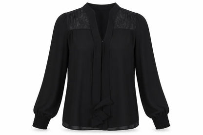 Womens UK Size 8 Dorothy Perkins Black Basic Blouse