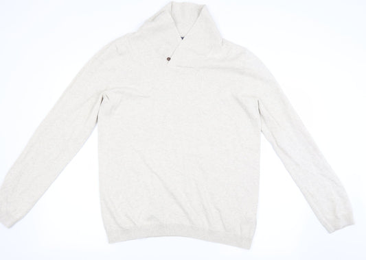 Topman Mens Beige   Pullover Jumper Size L