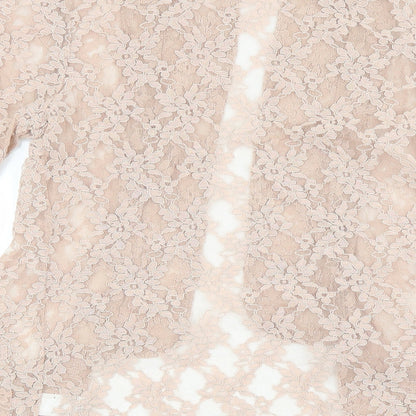 NEXT Womens Pink Floral  Cardigan Jumper Size 10