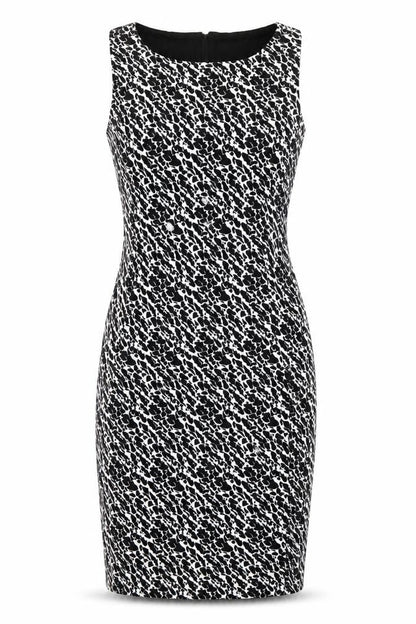 H&M Womens Black Animal Print  Bodycon  Size 8