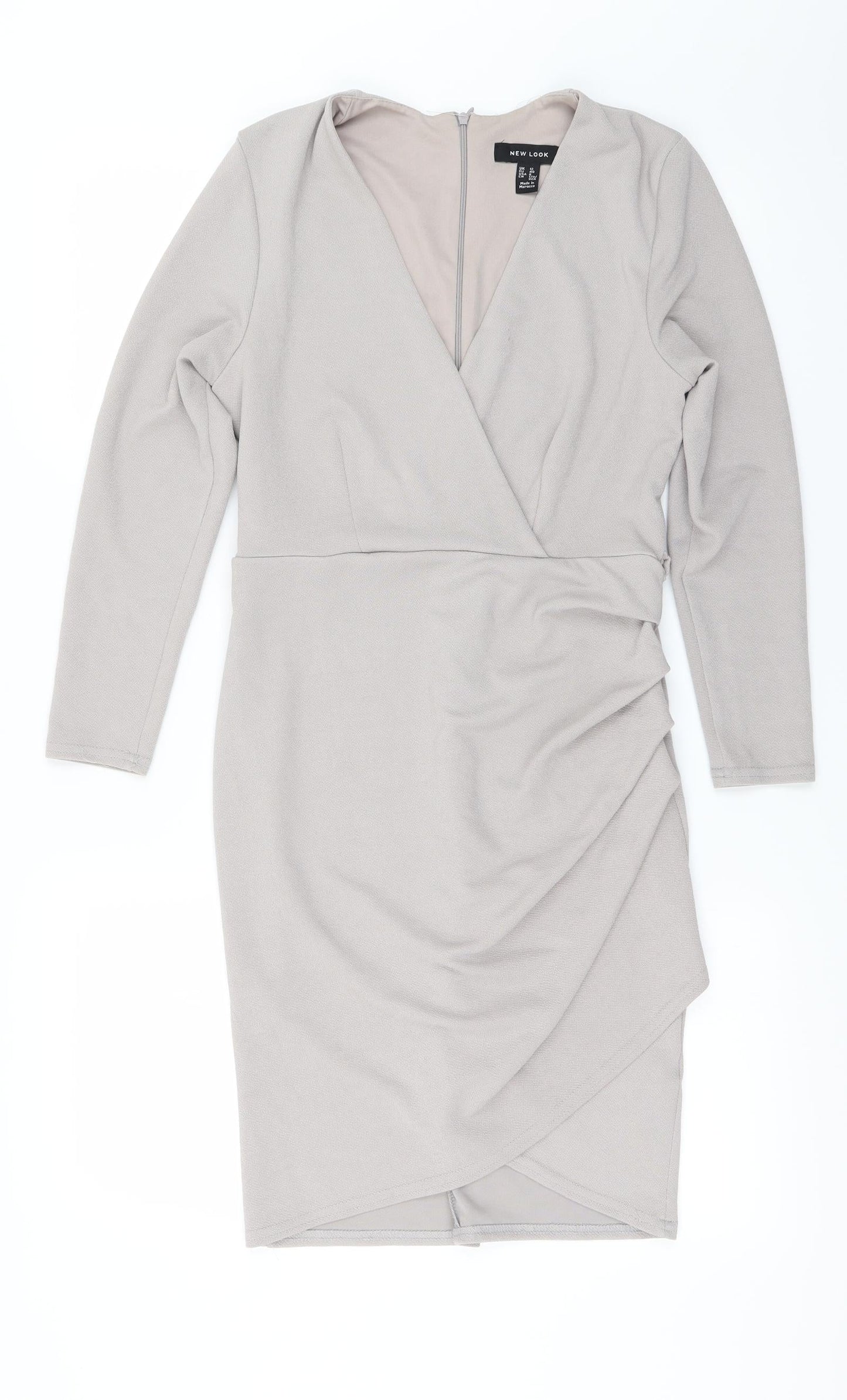 New Look Womens Grey   Bodycon  Size 12
