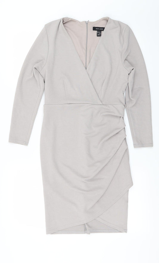 New Look Womens Grey   Bodycon  Size 12