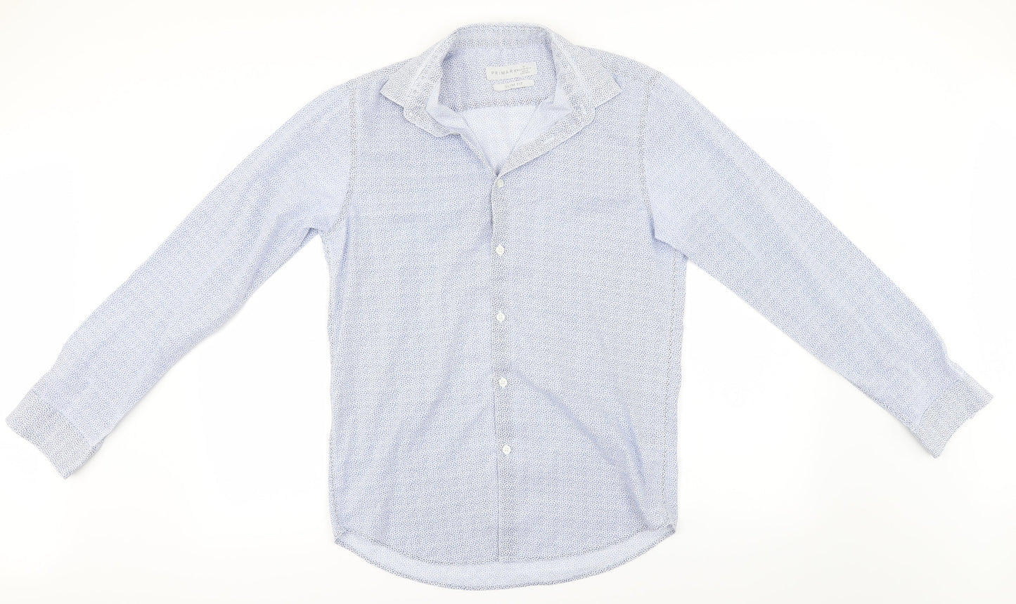 Primark Mens Blue Floral   Button-Up Size M