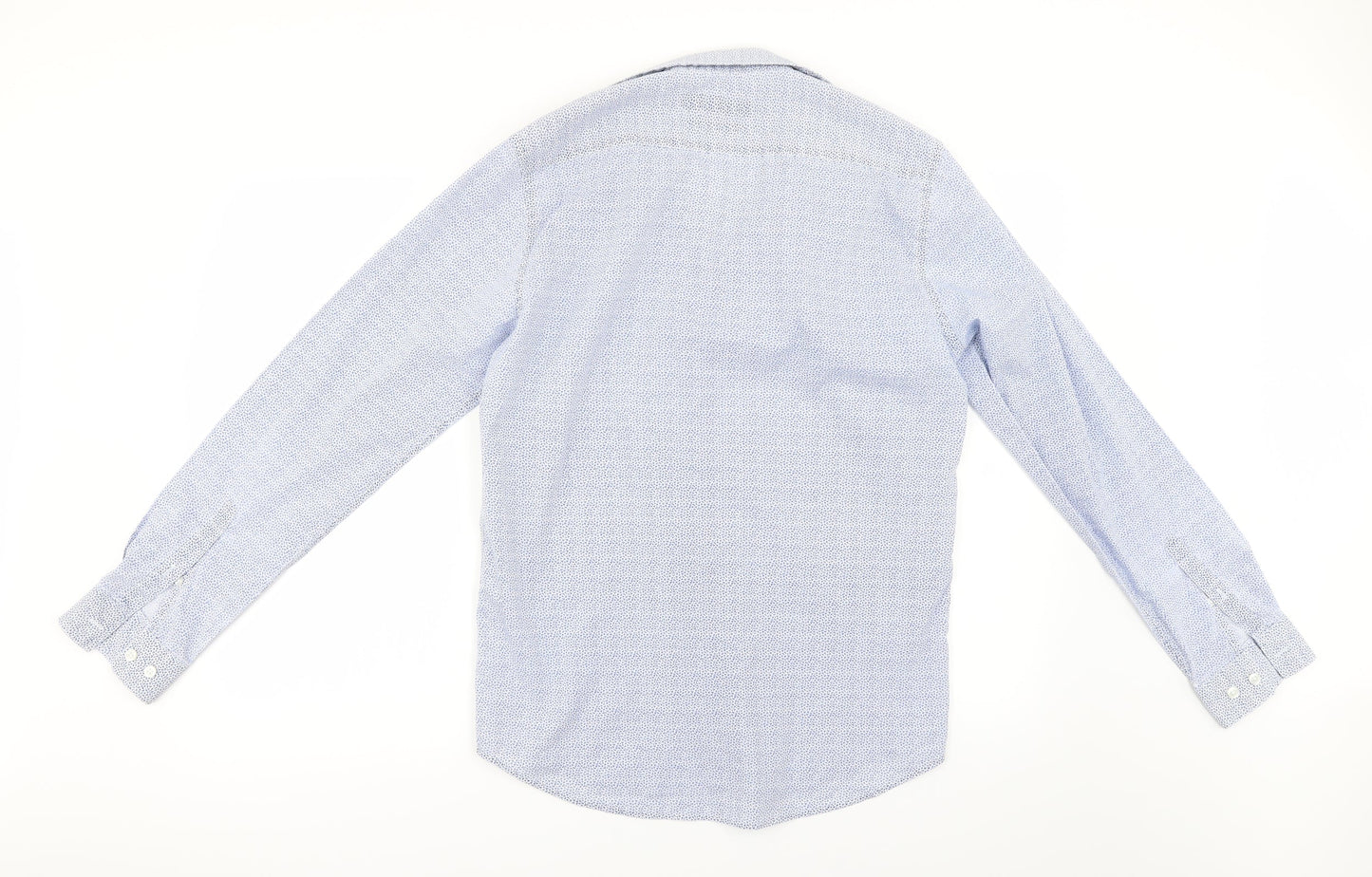 Primark Mens Blue Floral   Button-Up Size M