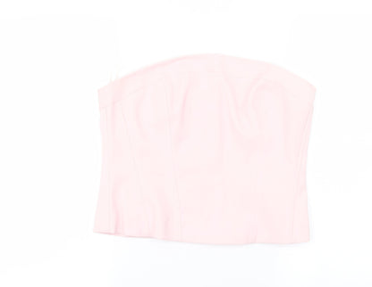 Womens UK Size 16 NEXT Pink Cropped Blouse