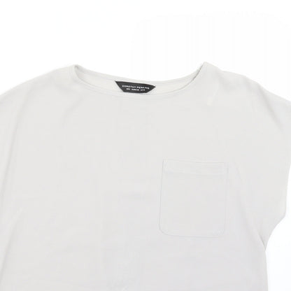 Dorothy Perkins Womens Grey   Basic T-Shirt Size 10