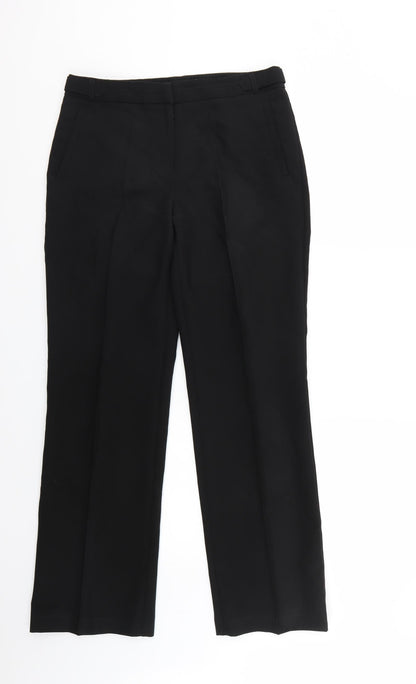 Womens UK Size 10 Peacocks Regular Fit  Black Trousers