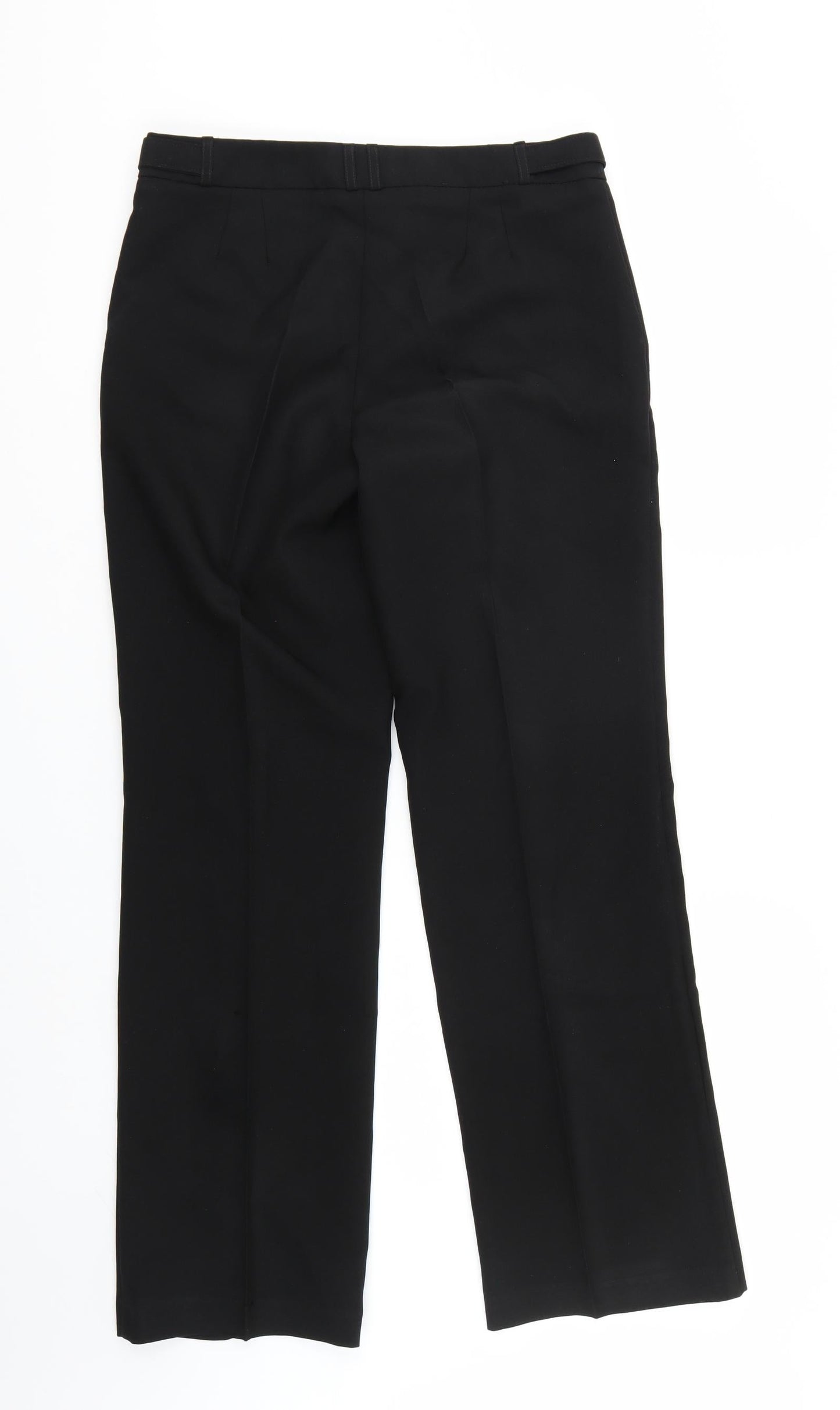 Womens UK Size 10 Peacocks Regular Fit  Black Trousers