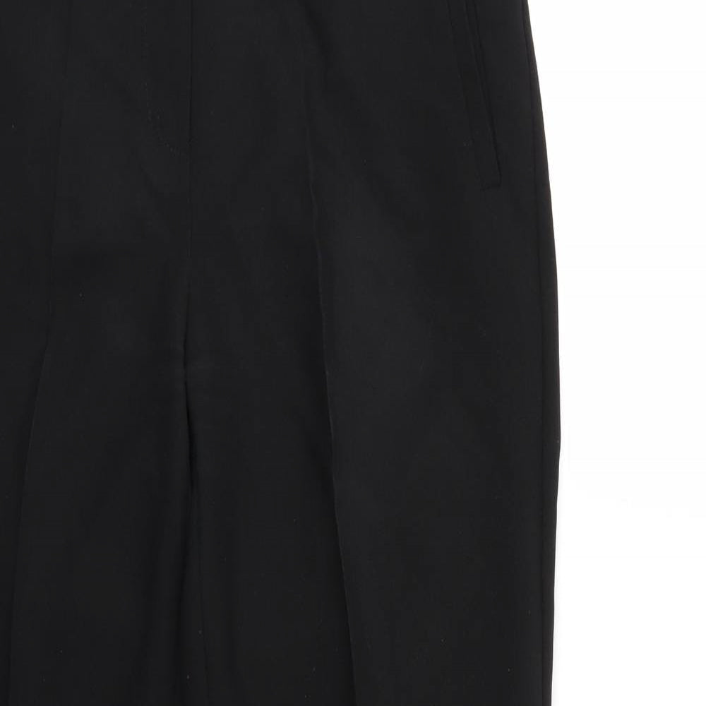 Womens UK Size 10 Peacocks Regular Fit  Black Trousers