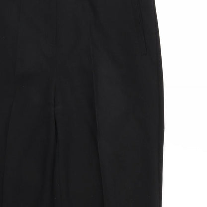 Womens UK Size 10 Peacocks Regular Fit  Black Trousers
