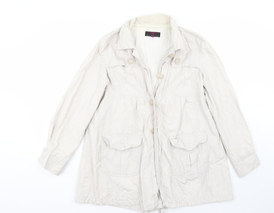 Newlook Womens White   Jacket Coat Size 10