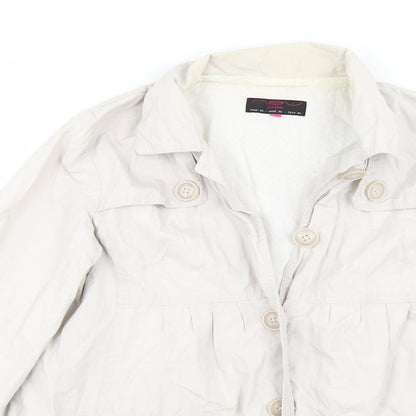 Newlook Womens White   Jacket Coat Size 10