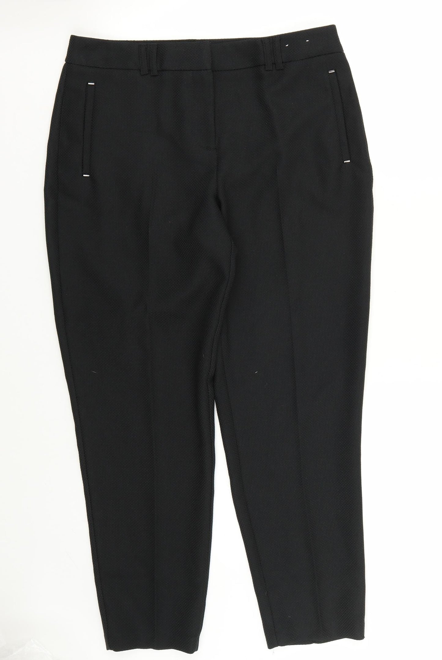 Womens UK Size 10 Dorothy Perkins Regular Fit  Black Trousers