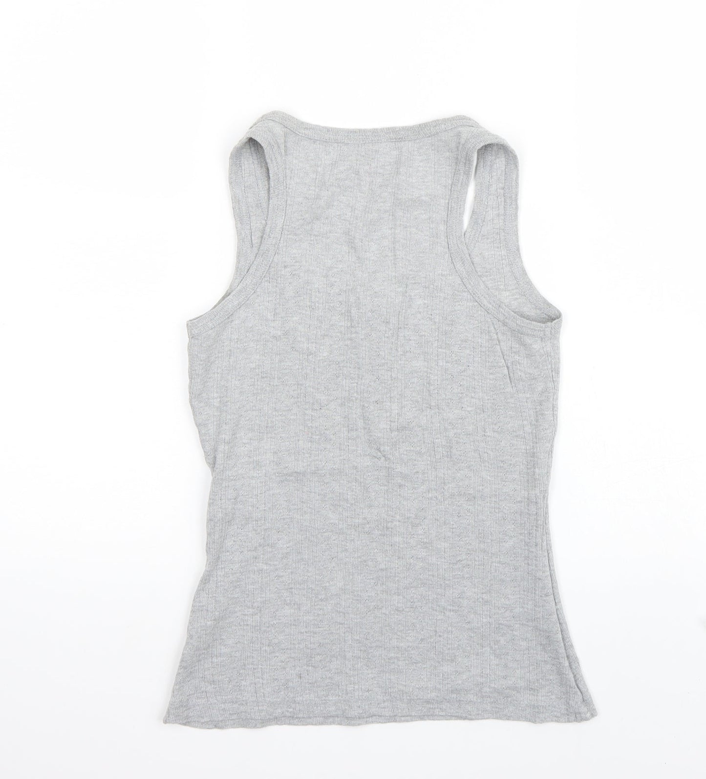 Womens UK Size 10 Love to lounge Grey Basic Tank