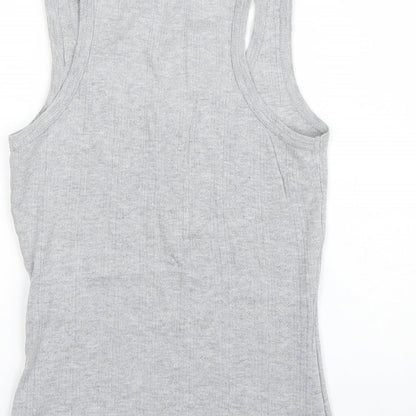 Womens UK Size 10 Love to lounge Grey Basic Tank