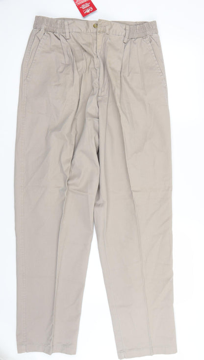 Cotton Traders Womens Beige   Straight Jeans Size 34 L32 in