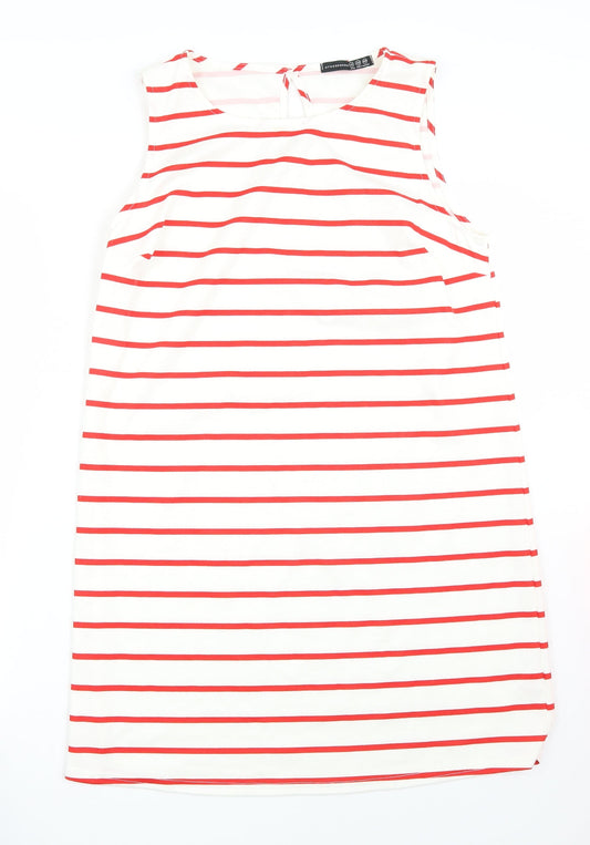 Primark Womens White Striped  A-Line  Size 14