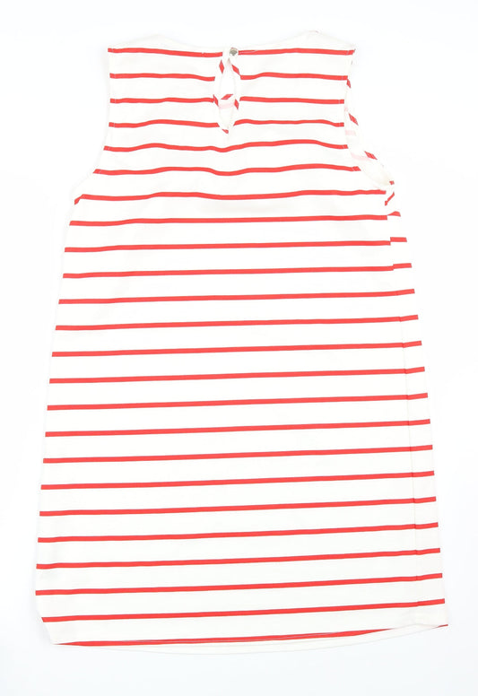Primark Womens White Striped  A-Line  Size 14