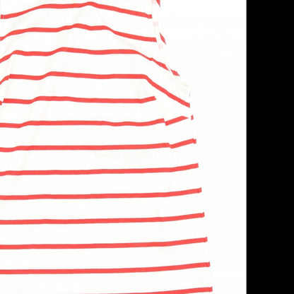 Primark Womens White Striped  A-Line  Size 14