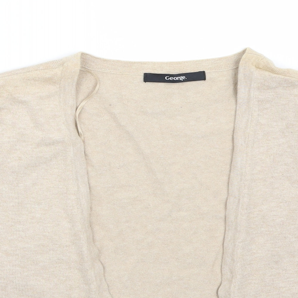 George Womens Beige   Cardigan Jumper Size 12