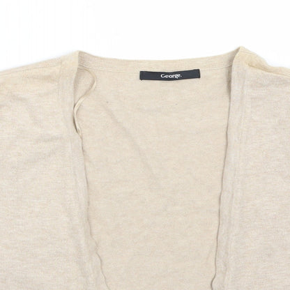 George Womens Beige   Cardigan Jumper Size 12