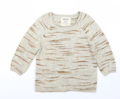 Papaya Womens Beige   Pullover Jumper Size 12
