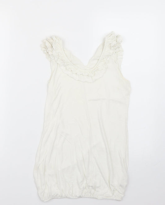 Primark Womens White   Basic T-Shirt Size 8