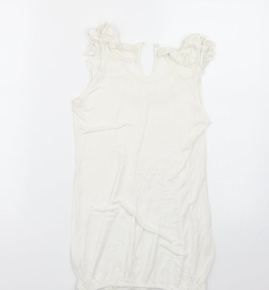 Primark Womens White   Basic T-Shirt Size 8