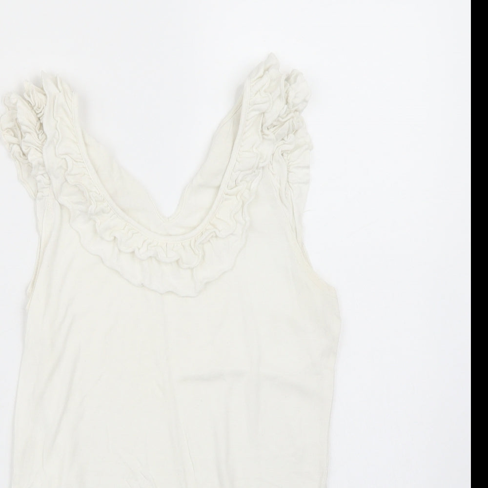 Primark Womens White   Basic T-Shirt Size 8