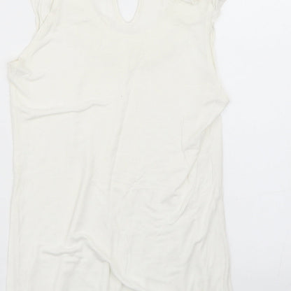 Primark Womens White   Basic T-Shirt Size 8