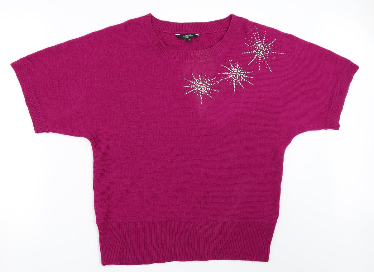 Debenhams Womens Purple   Pullover Jumper Size 18