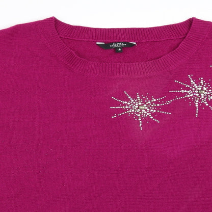 Debenhams Womens Purple   Pullover Jumper Size 18