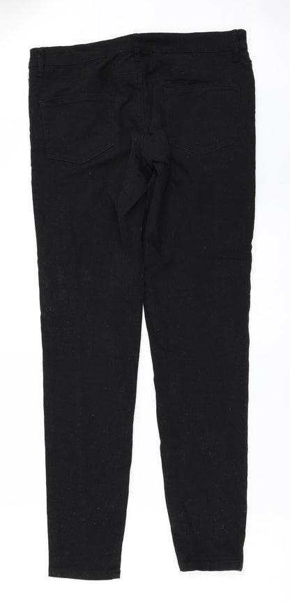 Monsoon Womens Black  Denim Skinny Jeans Size 12 L30 in