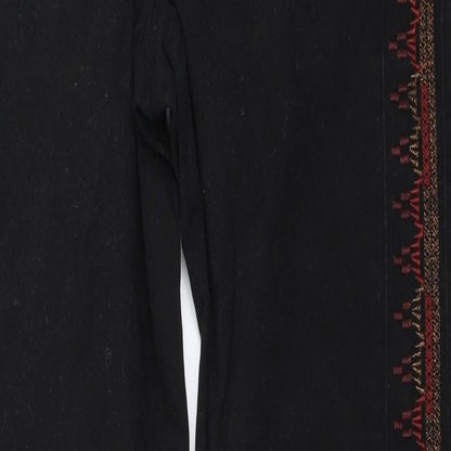 Monsoon Womens Black  Denim Skinny Jeans Size 12 L30 in
