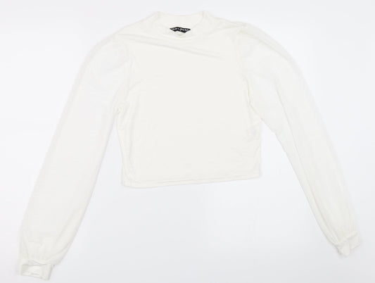 Womens UK Size M Select Ivory Basic Blouse