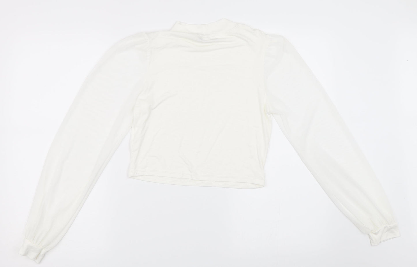 Womens UK Size M Select Ivory Basic Blouse