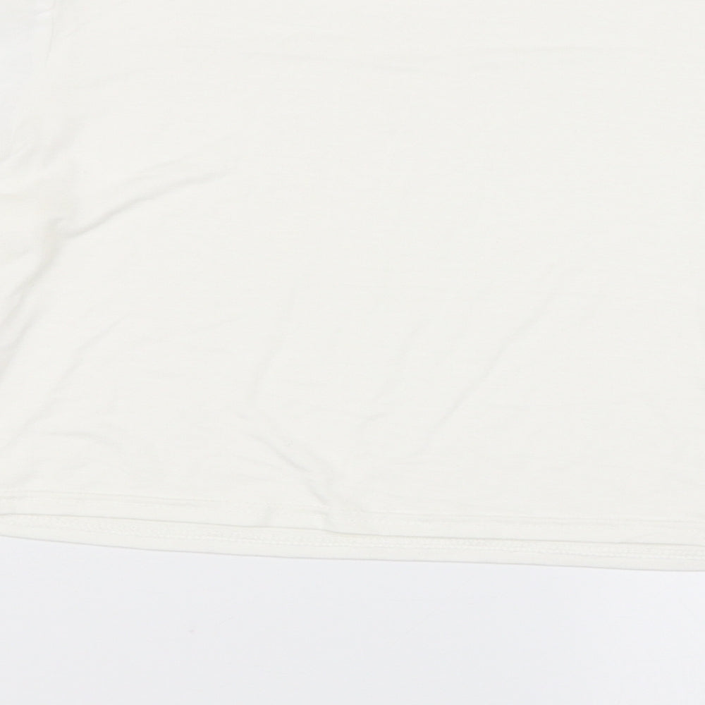 Womens UK Size M Select Ivory Basic Blouse