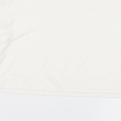 Womens UK Size M Select Ivory Basic Blouse