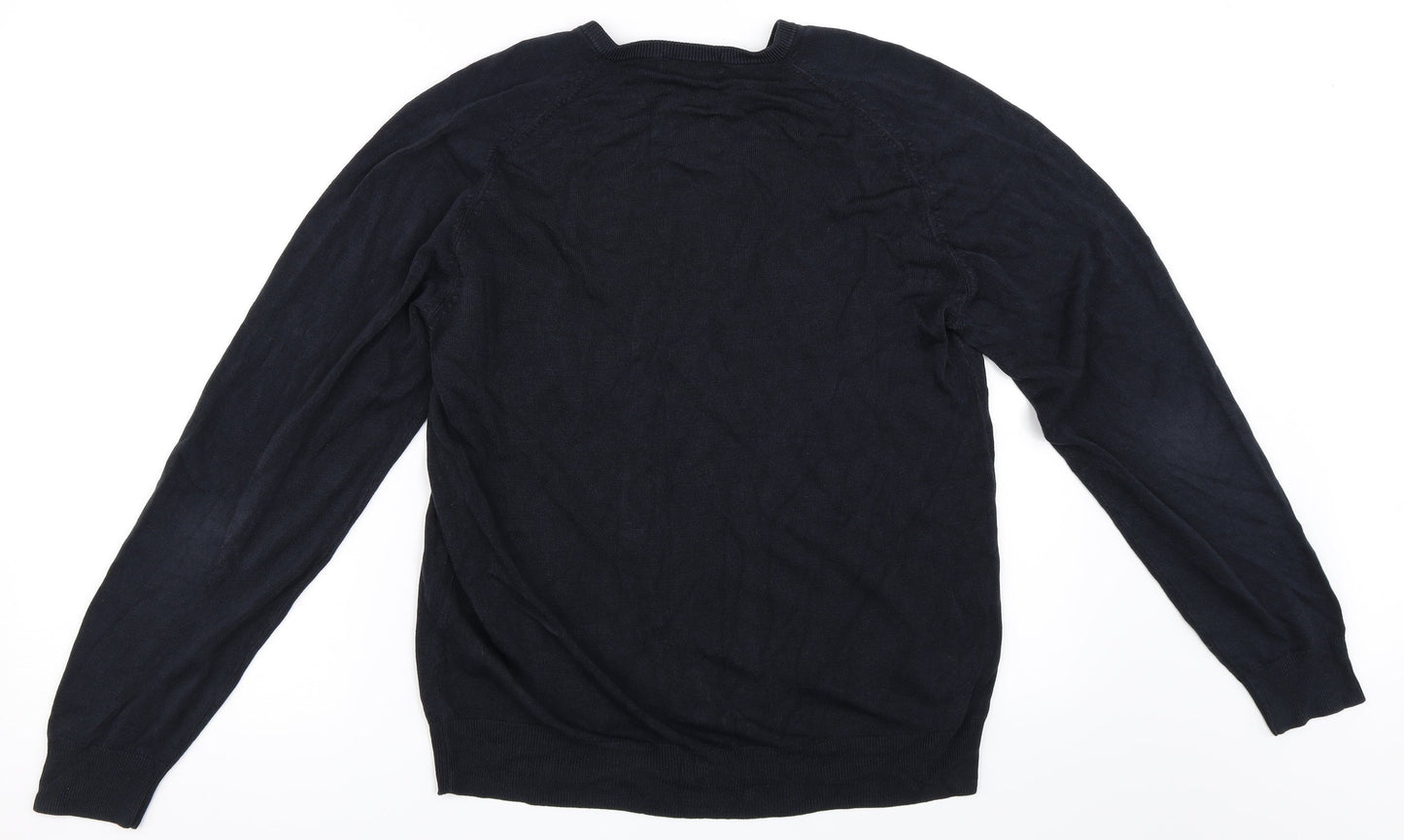 Marks and Spencer Mens Blue   Pullover Jumper Size M