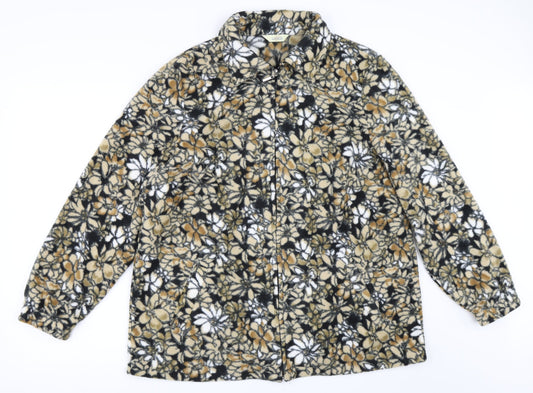 Classics Womens Beige Floral  Jacket  Size 16