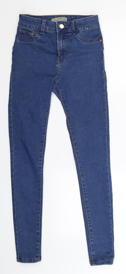 Denim Co Womens Blue  Denim Skinny Jeans Size 6 L29 in