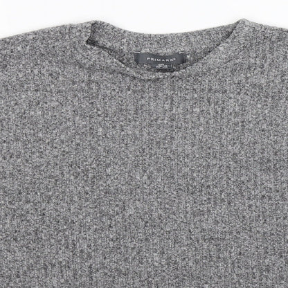 Primark Womens Grey  Knit Pullover Jumper Size 6