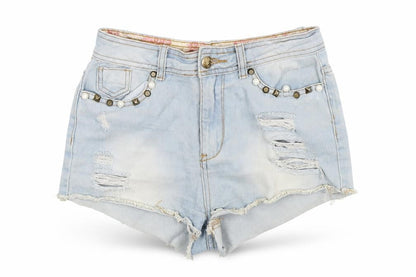 Womens UK Size 8 Denim Co Extra-Slim Fit Hot Pants Shorts