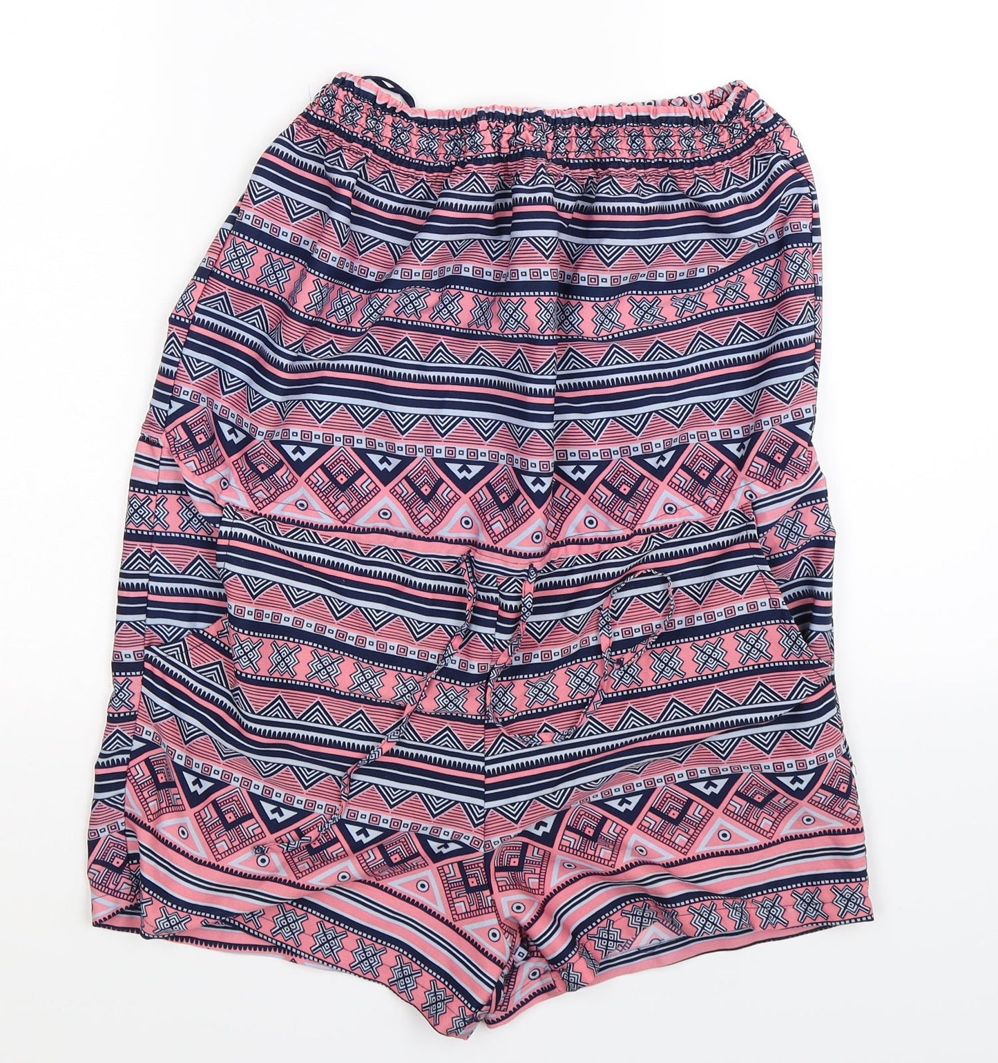 Ocean Club Womens Multicoloured Geometric  Jumpsuit One-Piece Size 8 L3 in