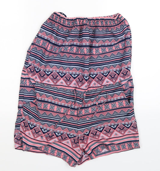 Ocean Club Womens Multicoloured Geometric  Jumpsuit One-Piece Size 8 L3 in