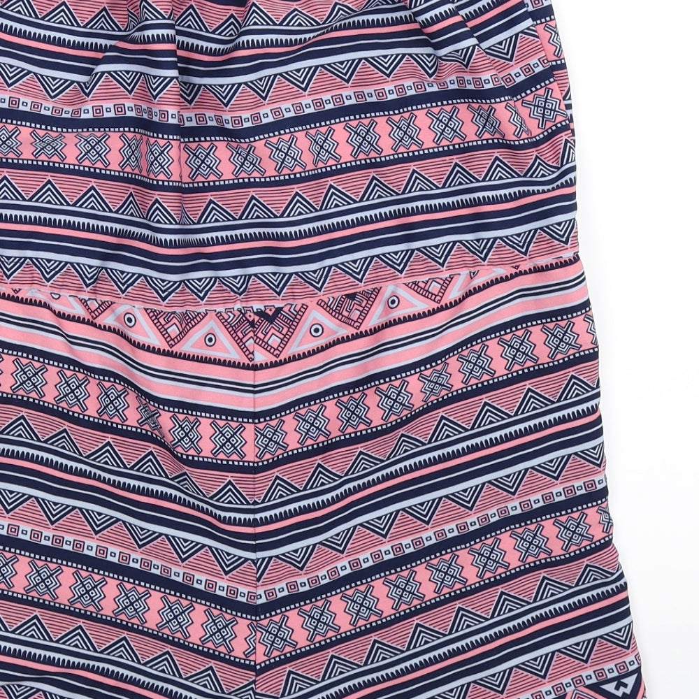 Ocean Club Womens Multicoloured Geometric  Jumpsuit One-Piece Size 8 L3 in