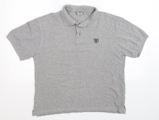Freeport Mens Grey    Polo Size L